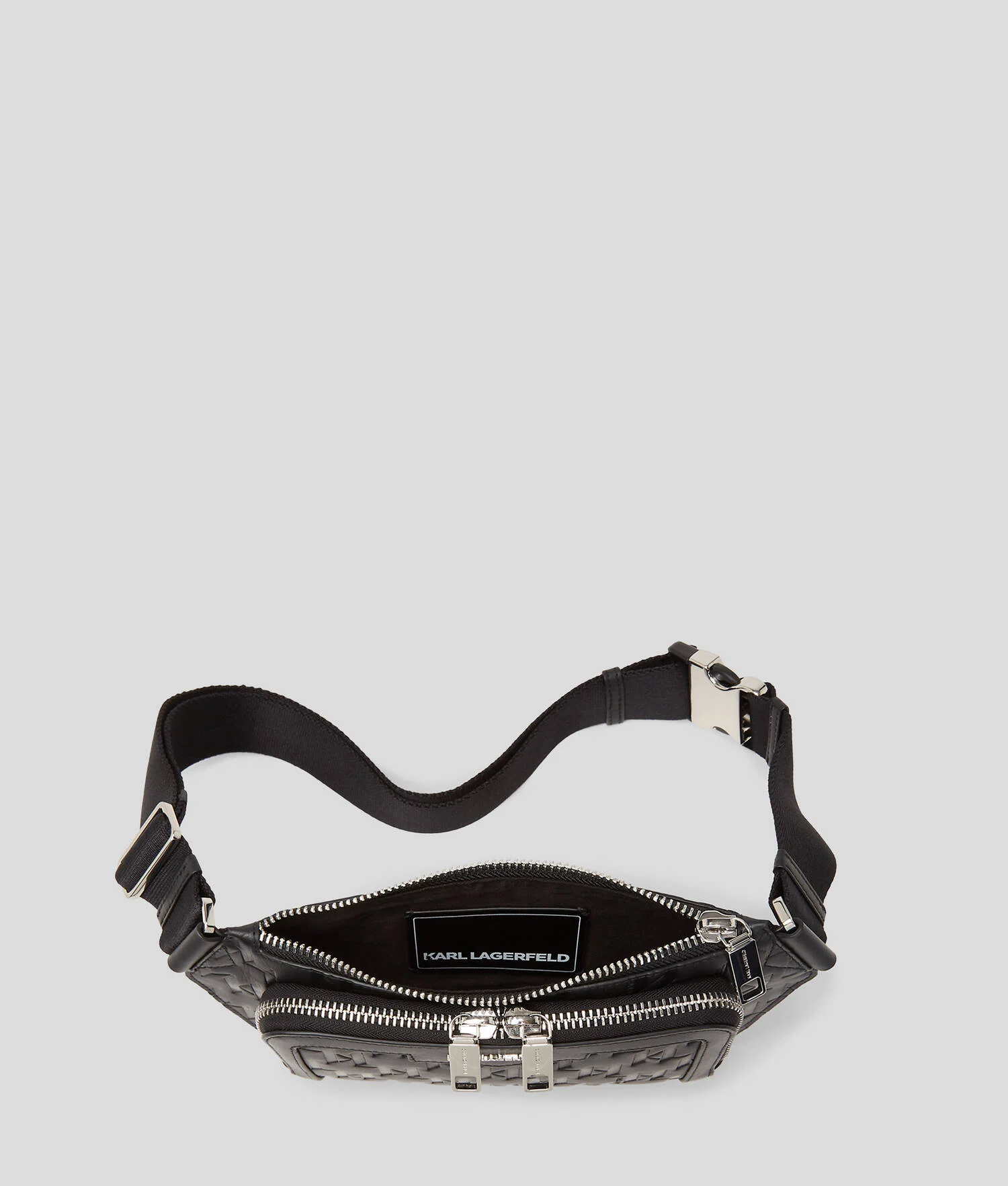 SAC BANANE K/LOOM EN CUIR - Noir