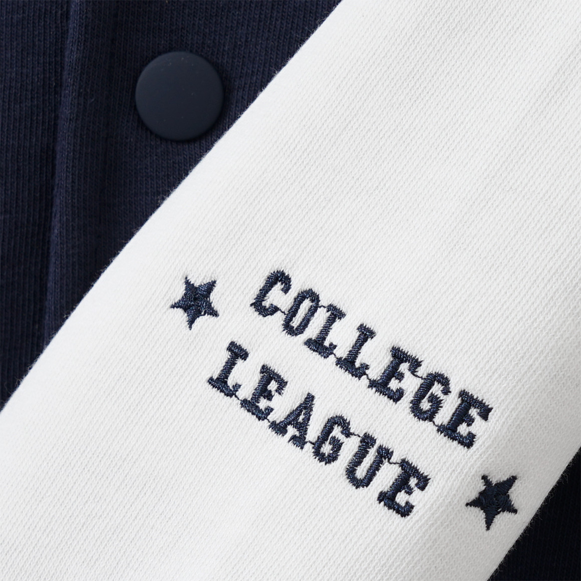 Topolino Jungen College-Jacke mit Druckknöpfen dunkelblau / weiss