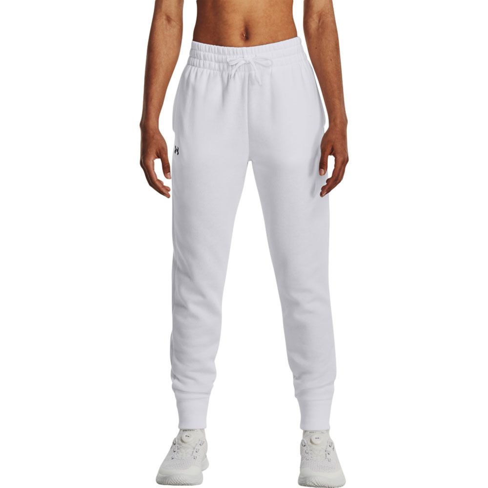 Under Armour RIVAL FLEECE - Jogging Femme blanc