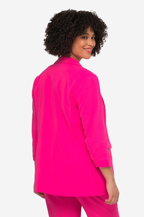 Blazer, offene Form, Reverskragen, Langarm