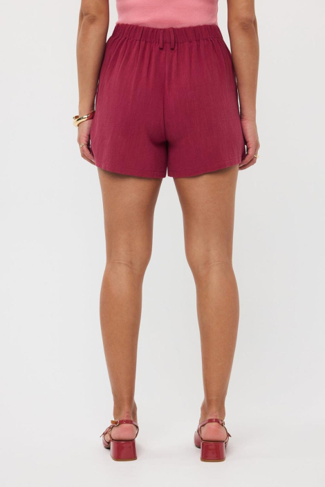 Ydence rode dames korte broek