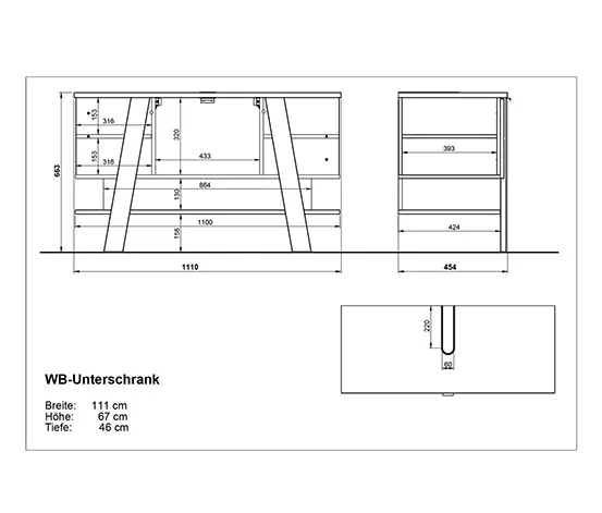 Waschbecken-Unterschrank »Novolino«