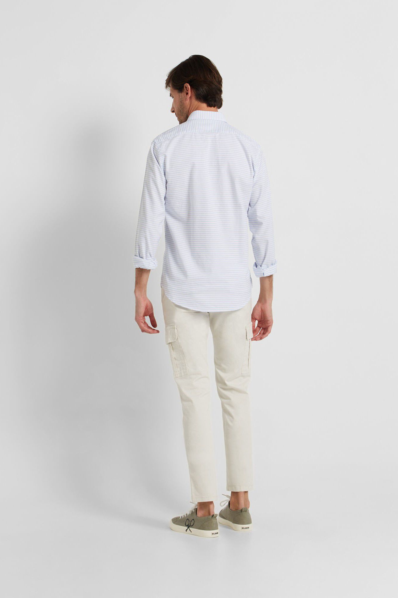Calça esportiva cargo cor pedra - Marfim