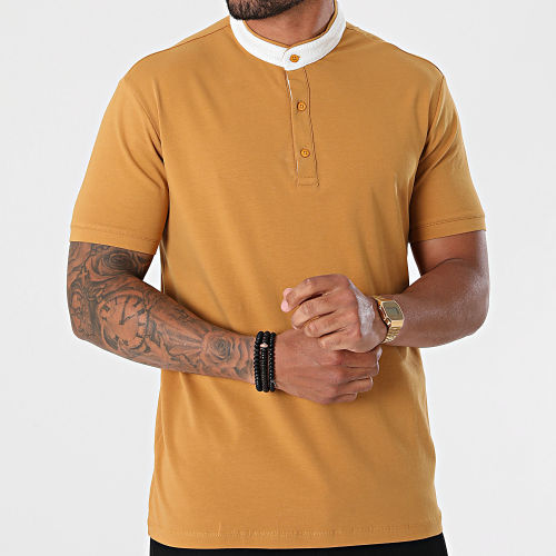 Polo Manches Courtes TLP-7428 Jaune Moutarde