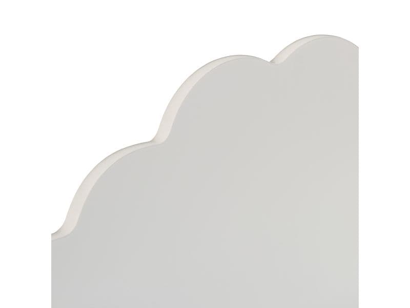 relaxdays Spielzeugtruhe, MDF / Kiefern Kindertruhe im Wolken-Design