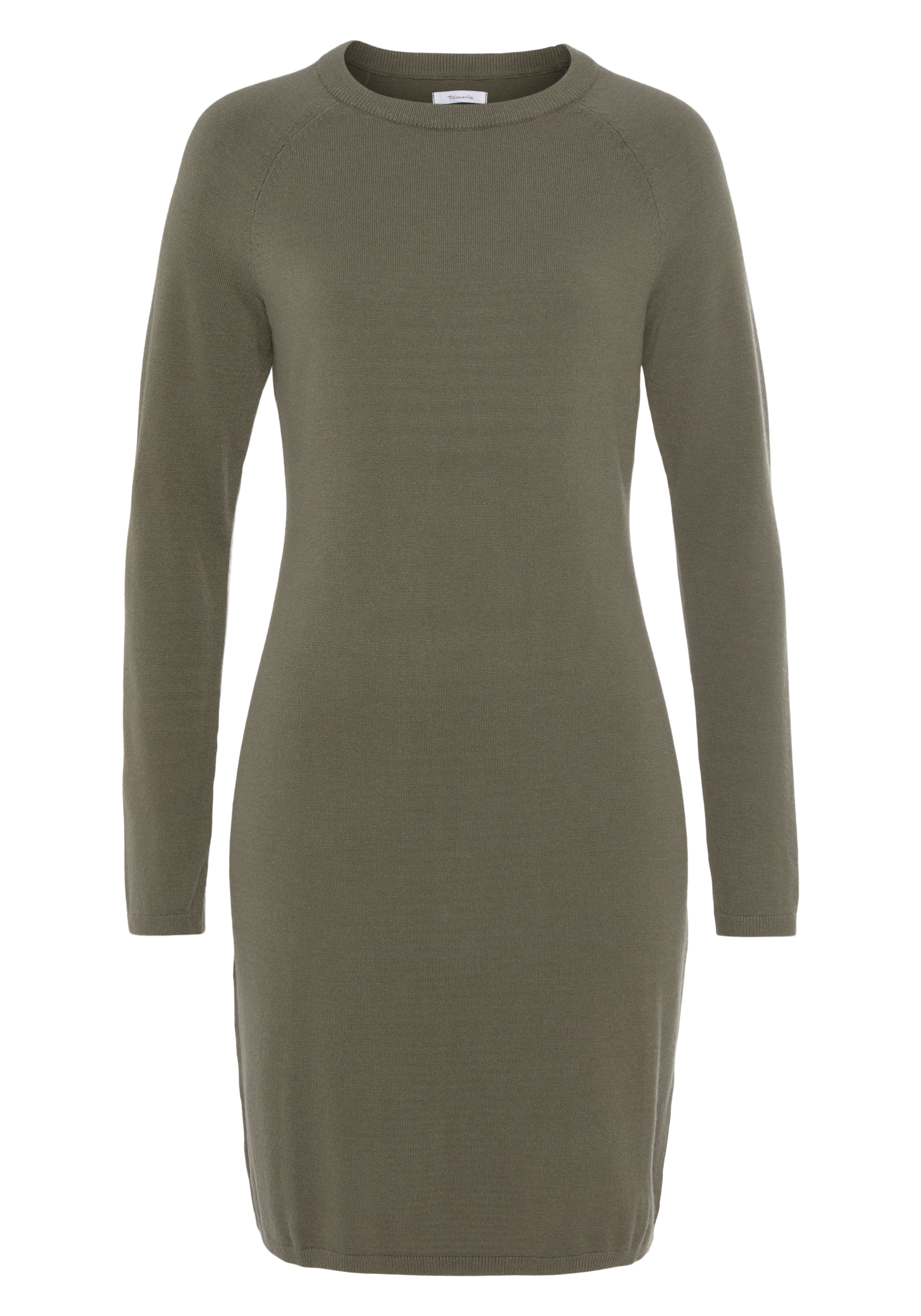 Tamaris Strickkleid lässiges Mini-Kleid aus Viskosemischung