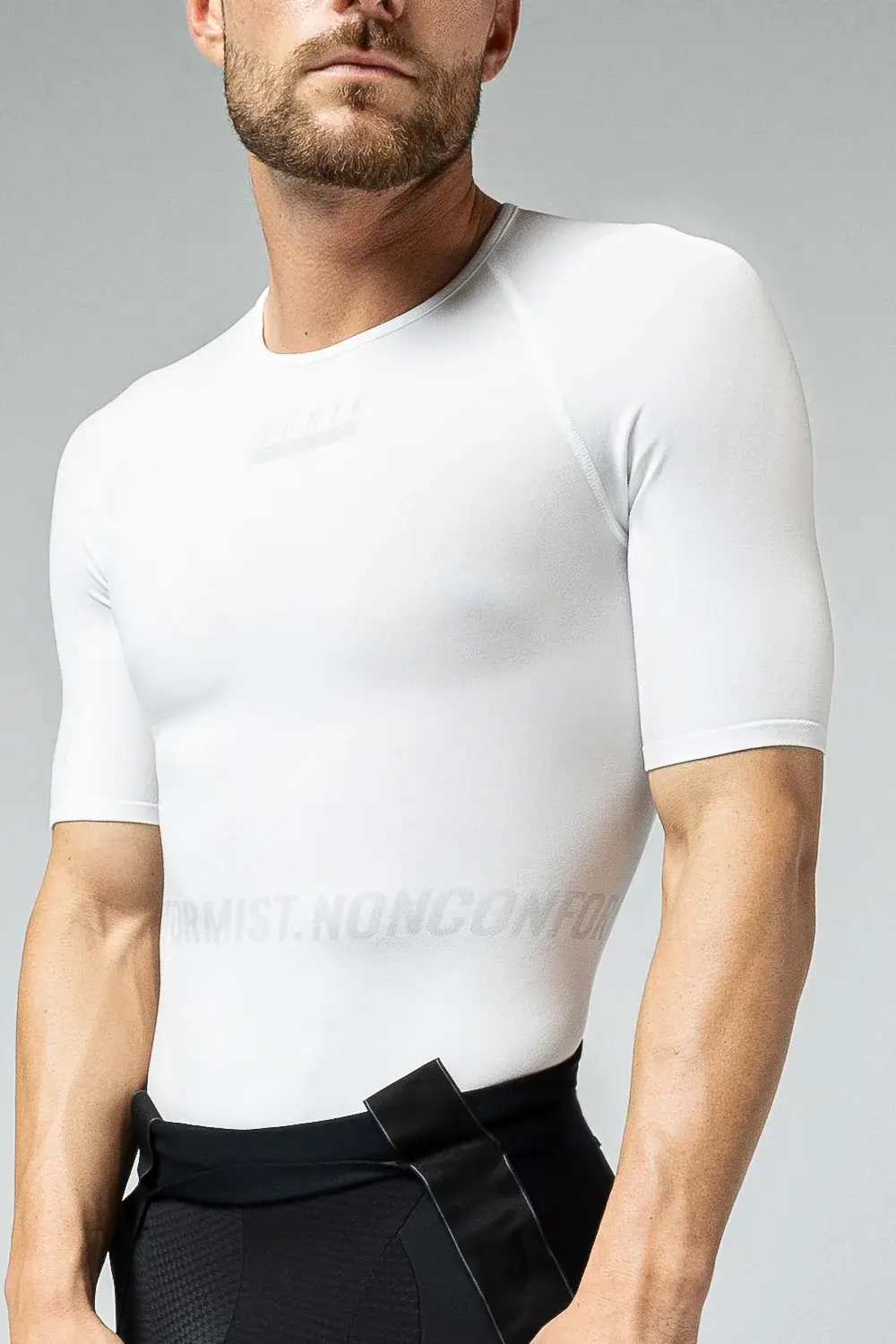 Gobik Limber Skin Ondershirt Korte Mouwen Wit Heren