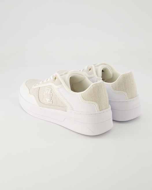 Tommy Hilfiger TH Woven Sneaker in Weiß