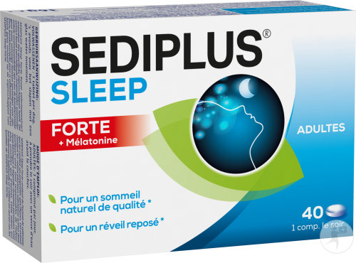 Sediplus Sleep Forte Complément Alimentaire Adultes 40 Comprimés