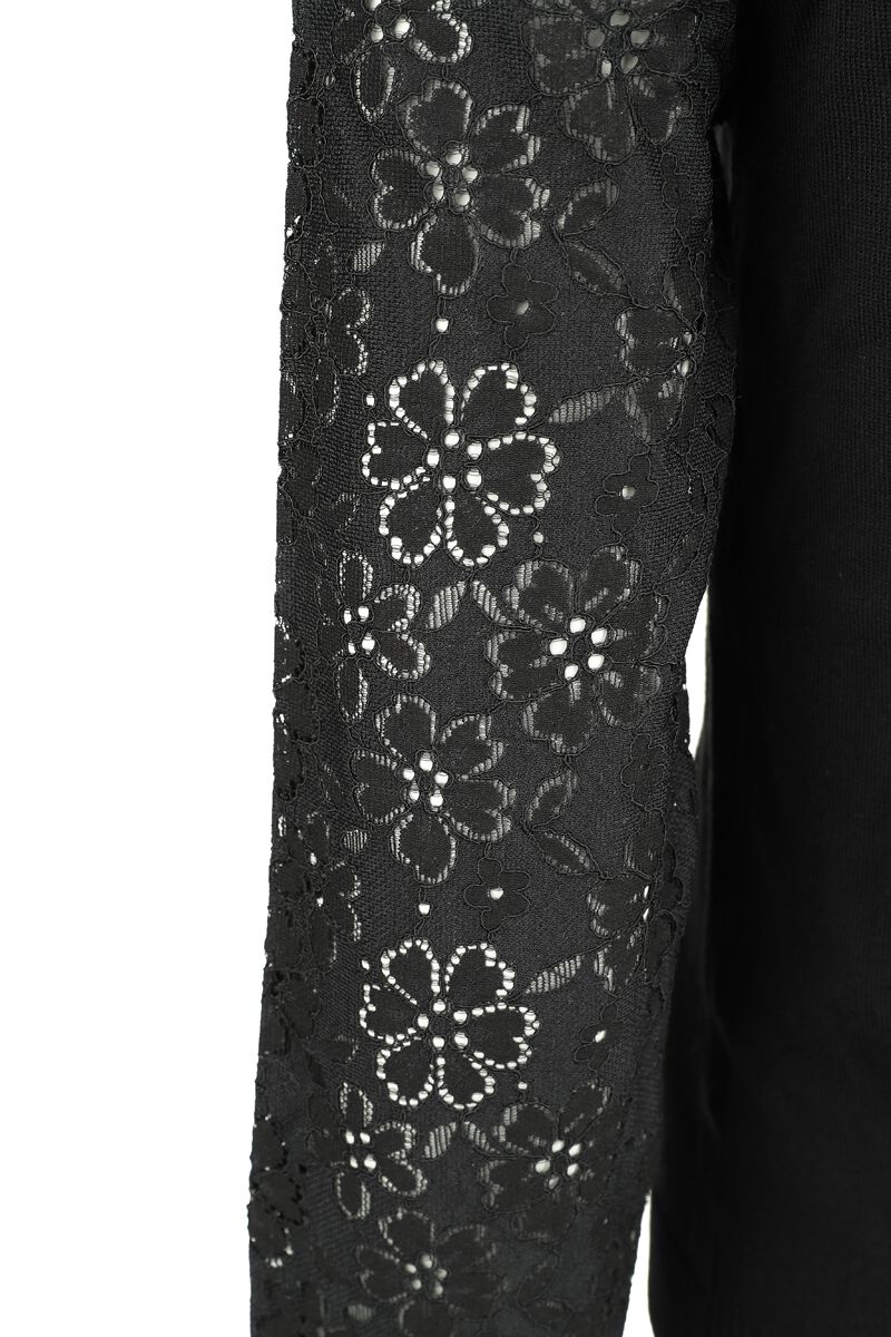 Pull Manches en Dentelle | Voodoo Vixen Pull tricoté