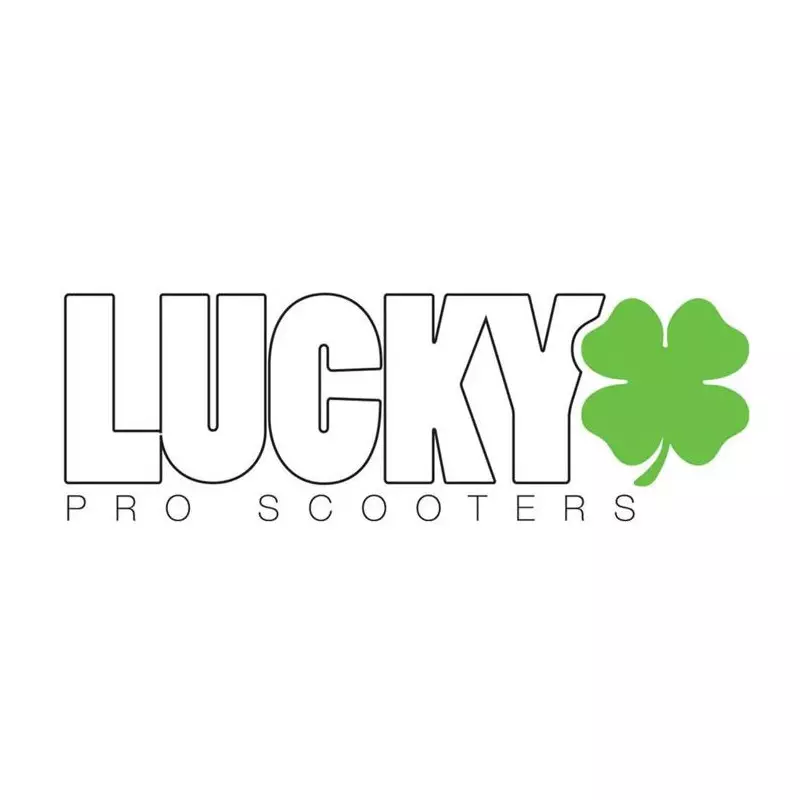 Lucky Blanc Autocollant Trottinette Freestyle