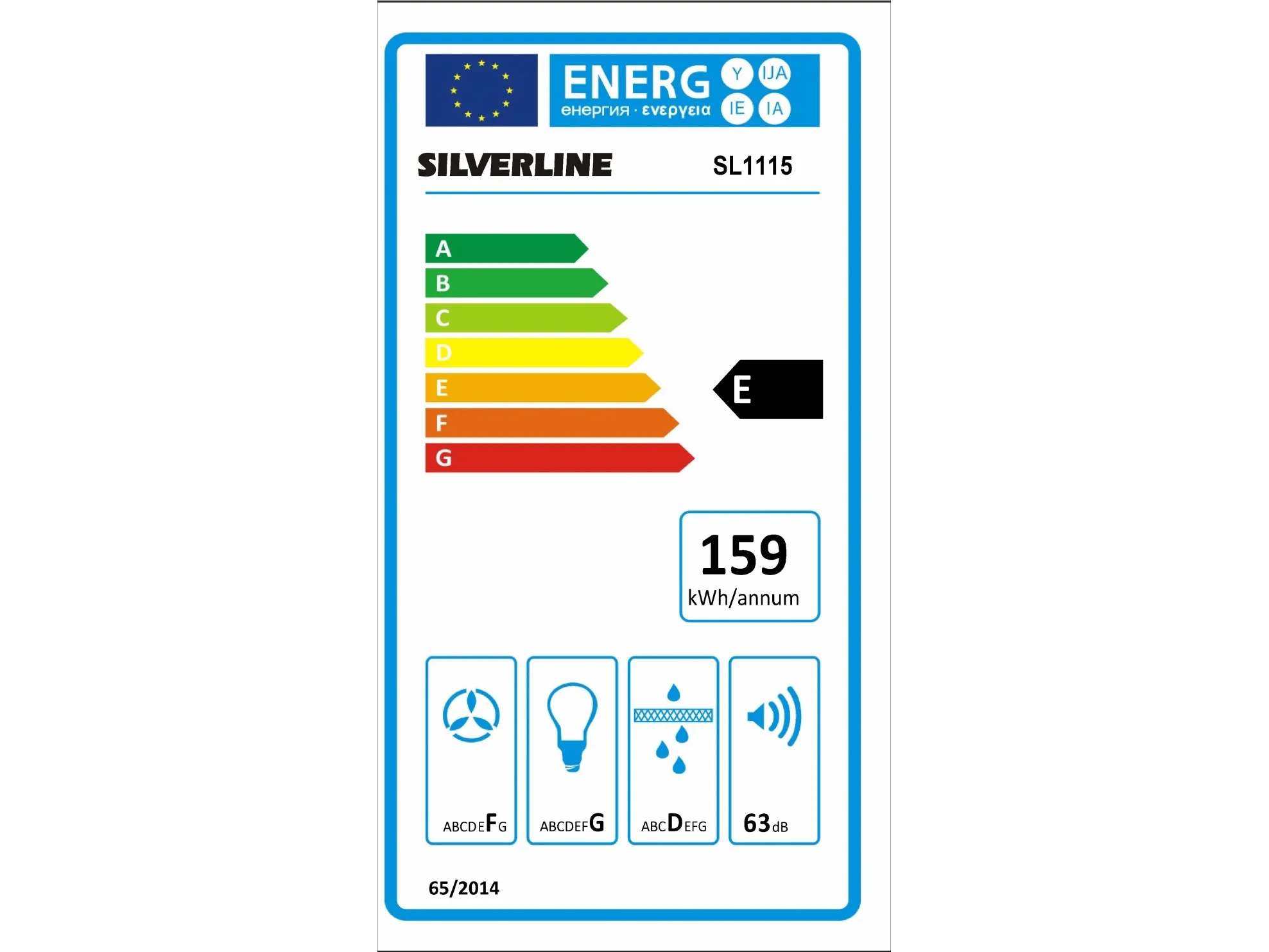SILVERLINE Luna SL 1116 - Hætte - teleskopisk - bredde: 60 cm - dybde: 30.5 cm - udtrækning og recirkulation (-) - hvid