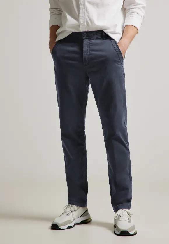 Regular Fit Chinohose - deep sea blue