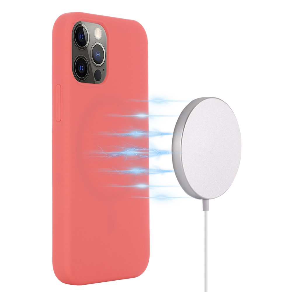 iPhone 13 Pro MagSafe Soft Silikon Case Hülle - Coral