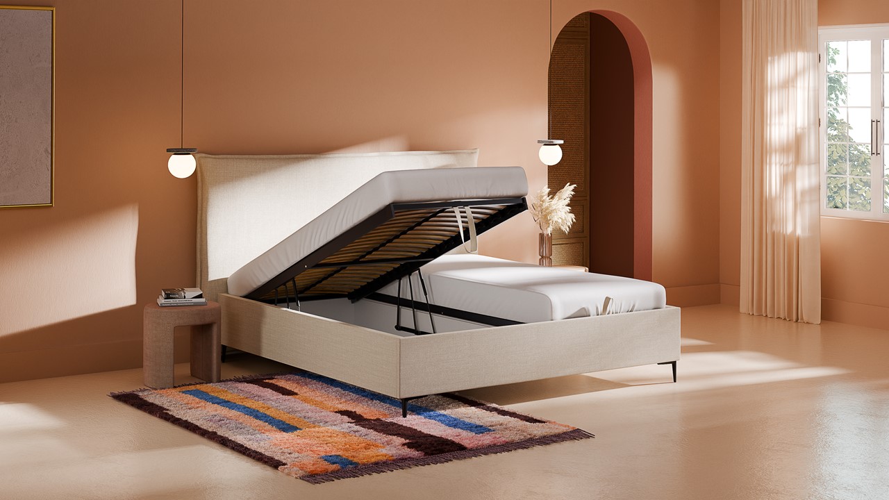 Opbergbed Morgan - Pure touch natural