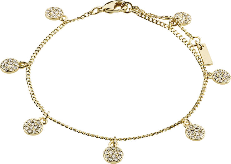 Pilgrim CHAYENNE recycled crystal bracelet gold-plated Guld
