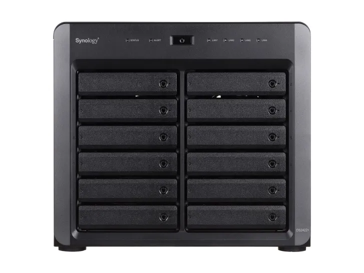 Synology Disk Station DS2422  - NAS-server - 12 bays - SATA 3Gb/s - RAID 0, 1, 5, 6, 10, JBOD - RAM 4 GB - Gigabit Ethernet - iSCSI support