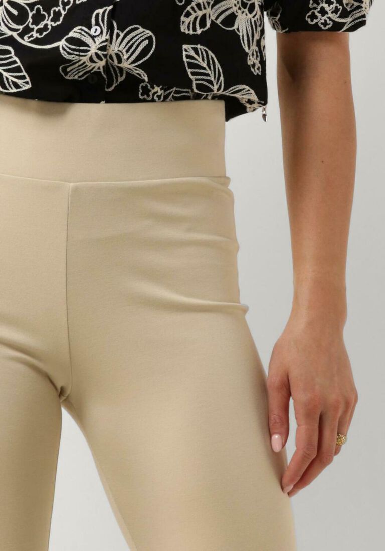 JANSEN AMSTERDAM beige jansen amsterdam flared broek hv407 flaired legging