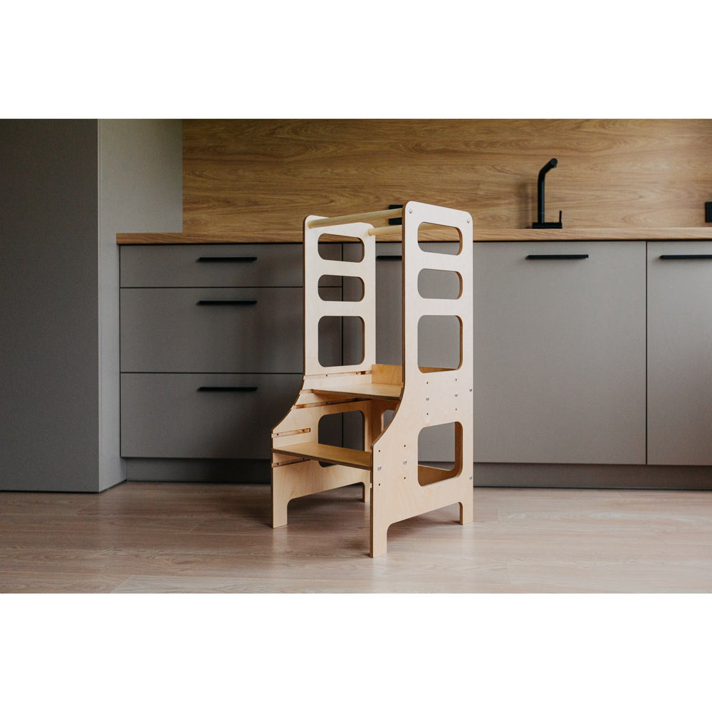 Køb Duck Woodworks Læringstårn Justerbart Natural