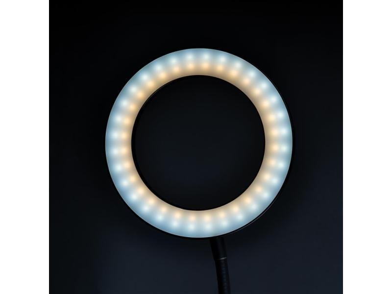 Dörr Videoleuchte LED Selfie Ringlicht Bi-Color SLR-16 Vielseitige LED-Ringleuchte für Influencer, Tutorials, Selbstportraits