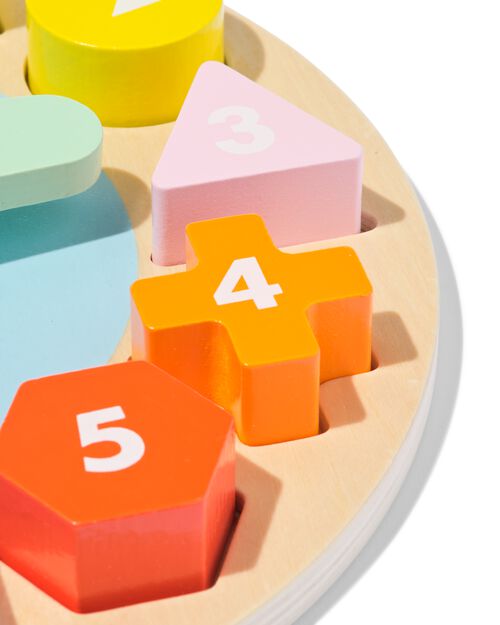 horloge puzzle en bois