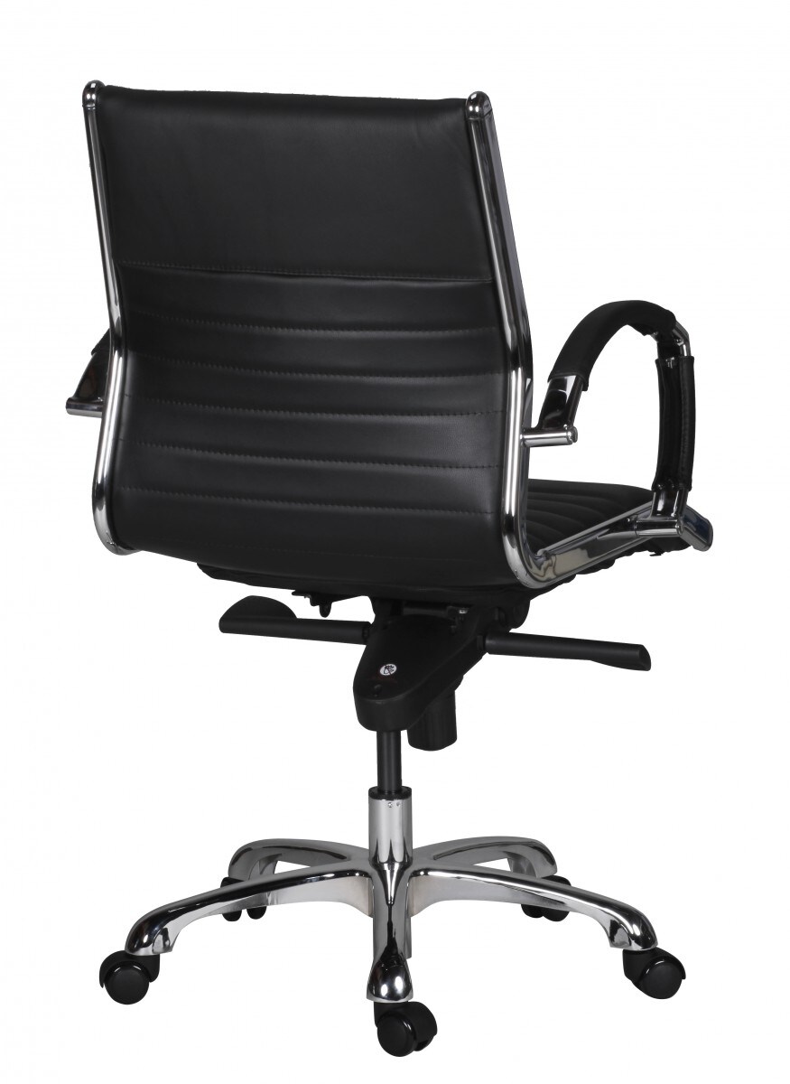 KADIMA DESIGN Bürostuhl SECCHIA Echtleder, ergonomisch, Aluminium Fußkreuz, 5-Punkt Multiblock, bis 120 kg