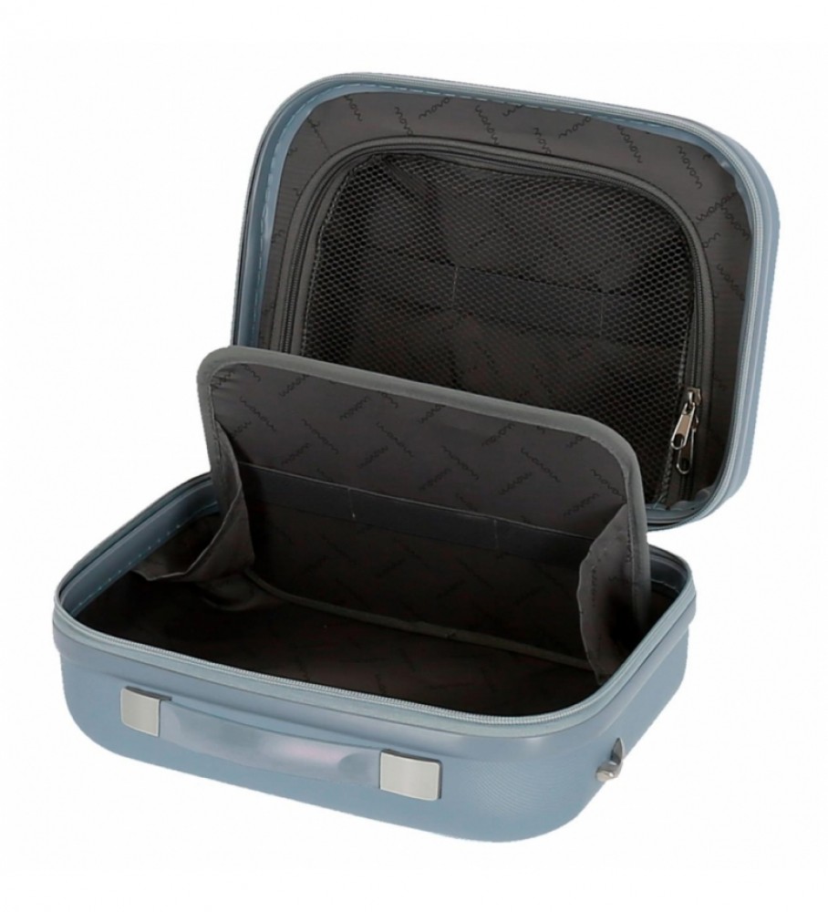 Nécessaire Movom Riga ABS, adaptável, azul - 29x21x15cm -