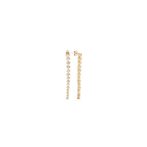 Pico Scarlett Crystal Øreringe, Clear Goldplated