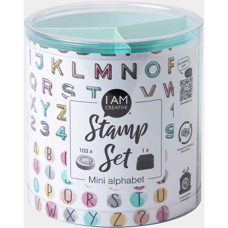 I AM CREATIVE Stempel-Set, Mini Alphabet