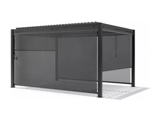 Store de Pergola - 370 x 204 cm - Gris anthracite