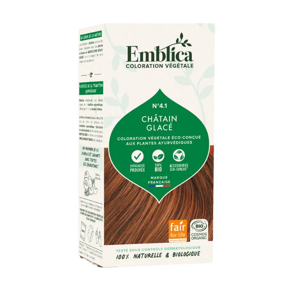 Emblica Coloration végétale - 10 teintes - 1.0 Noir profond 100g