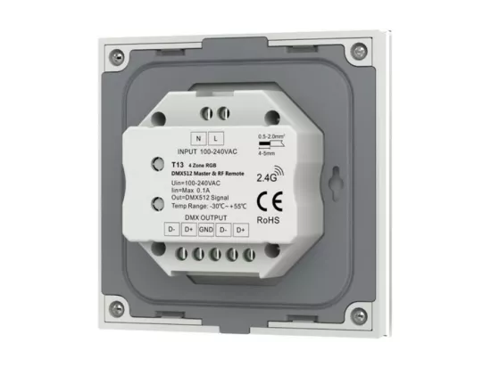Variateur Master DMX Tactile RGB 4 zones RGB