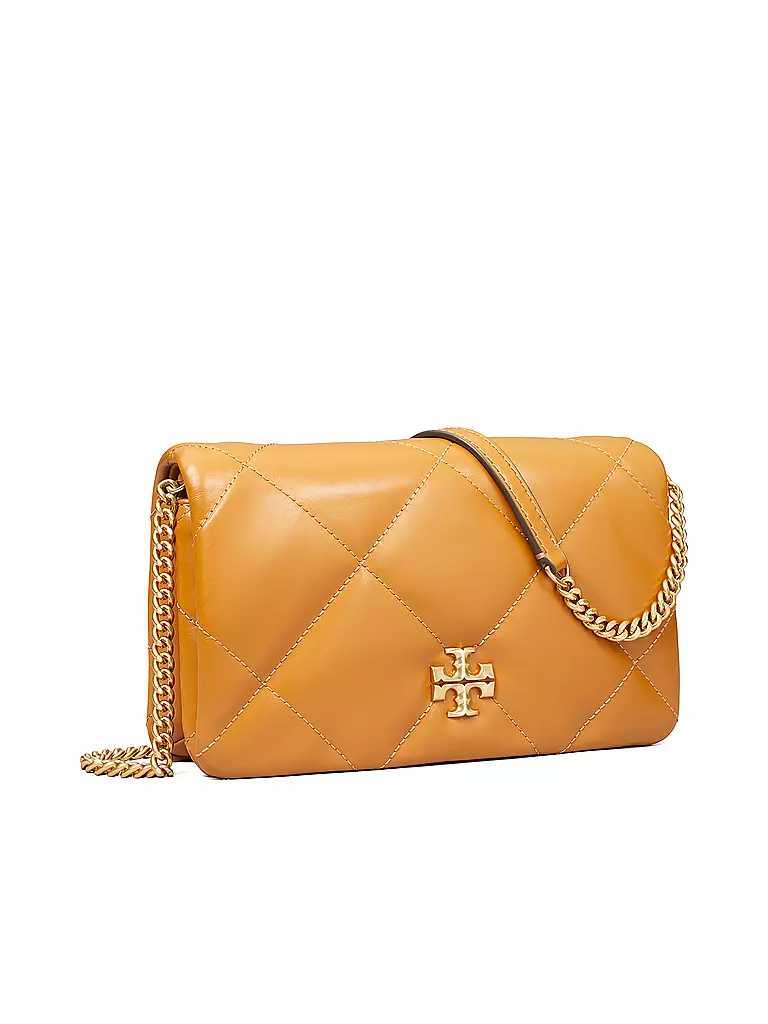 TORY BURCH Geldbörse KIRA DIAMOND braun
