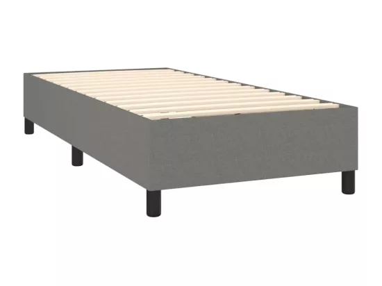 Sommier à lattes de lit Gris foncé 90x200 cm Tissu