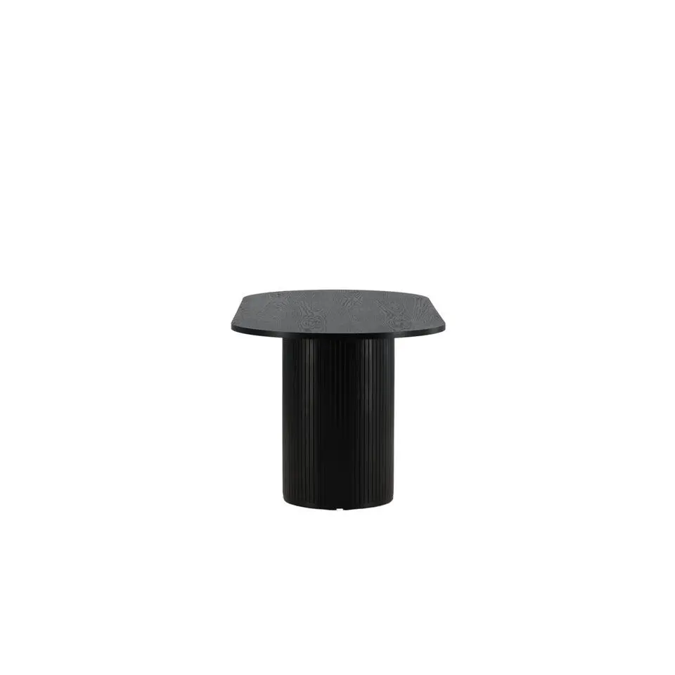 Eettafel Ovaal Zwart 200cm - Fineer - Scandinavisch