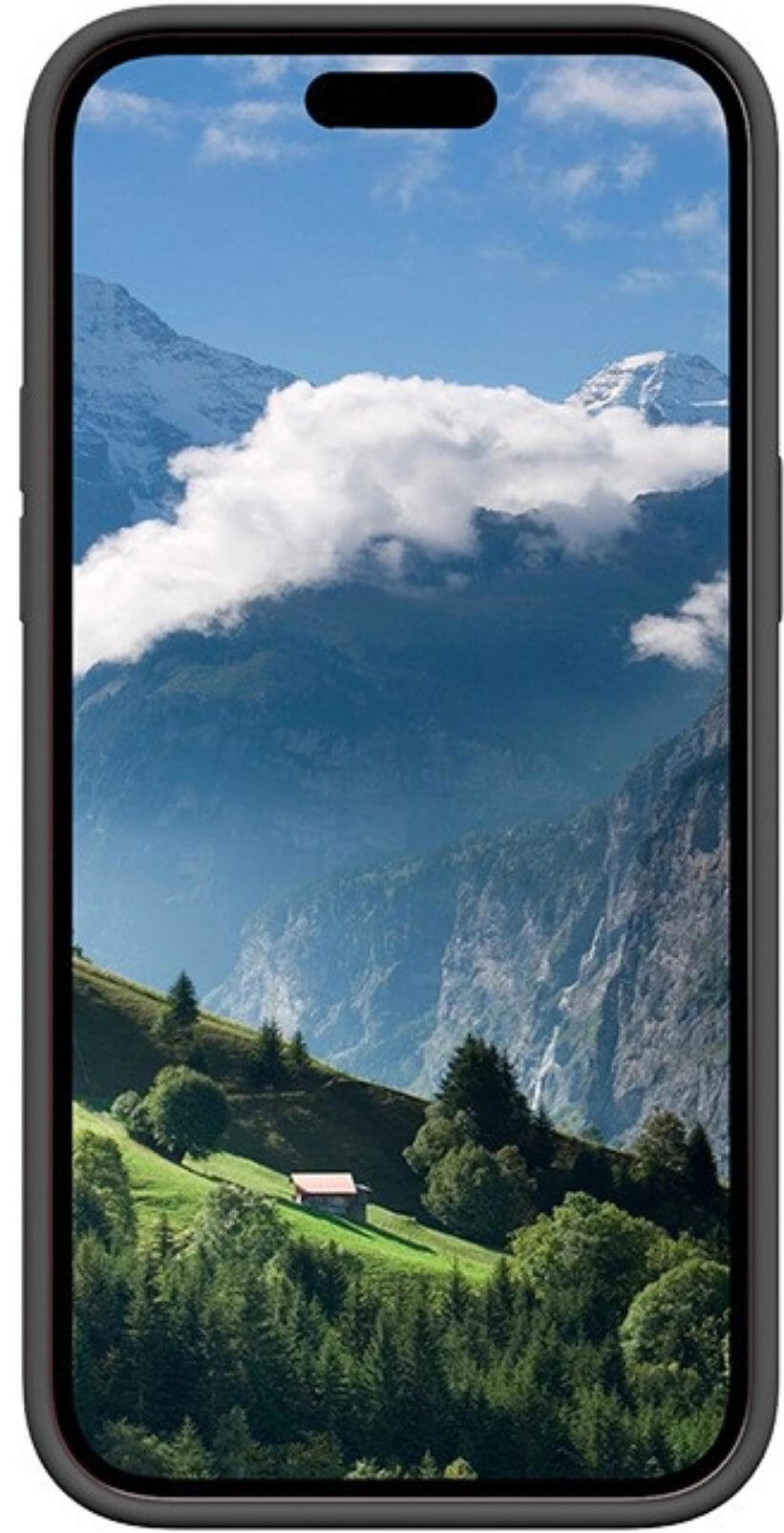 iPhone 15 MagSafe Silikon Backcase Hülle Steglitz (11016) - Schwarz