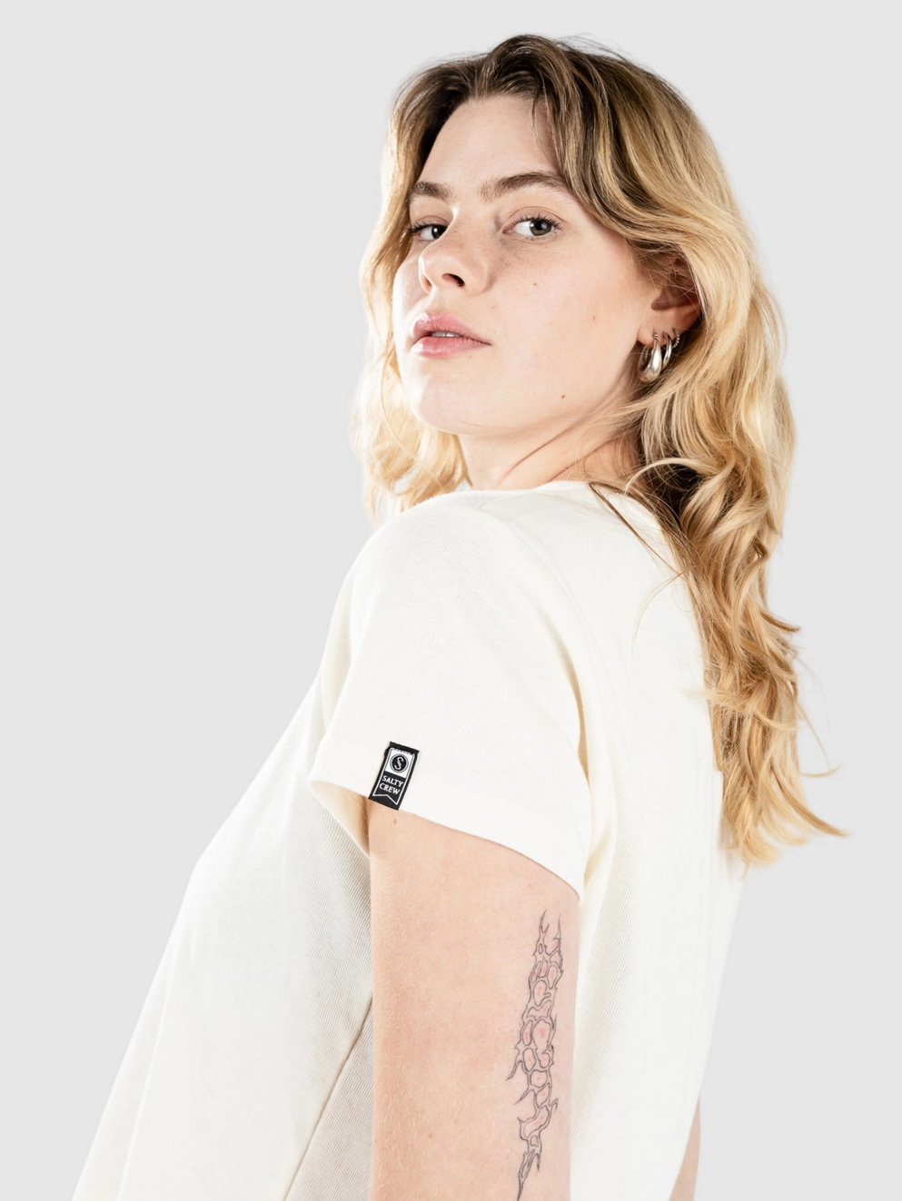 Salty Crew On Vacation T-Shirt bone