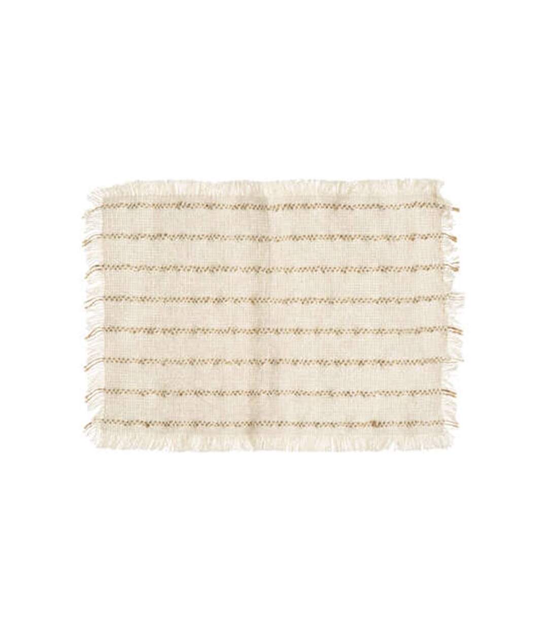 Set de Table Déco Jute 30x45cm Blanc