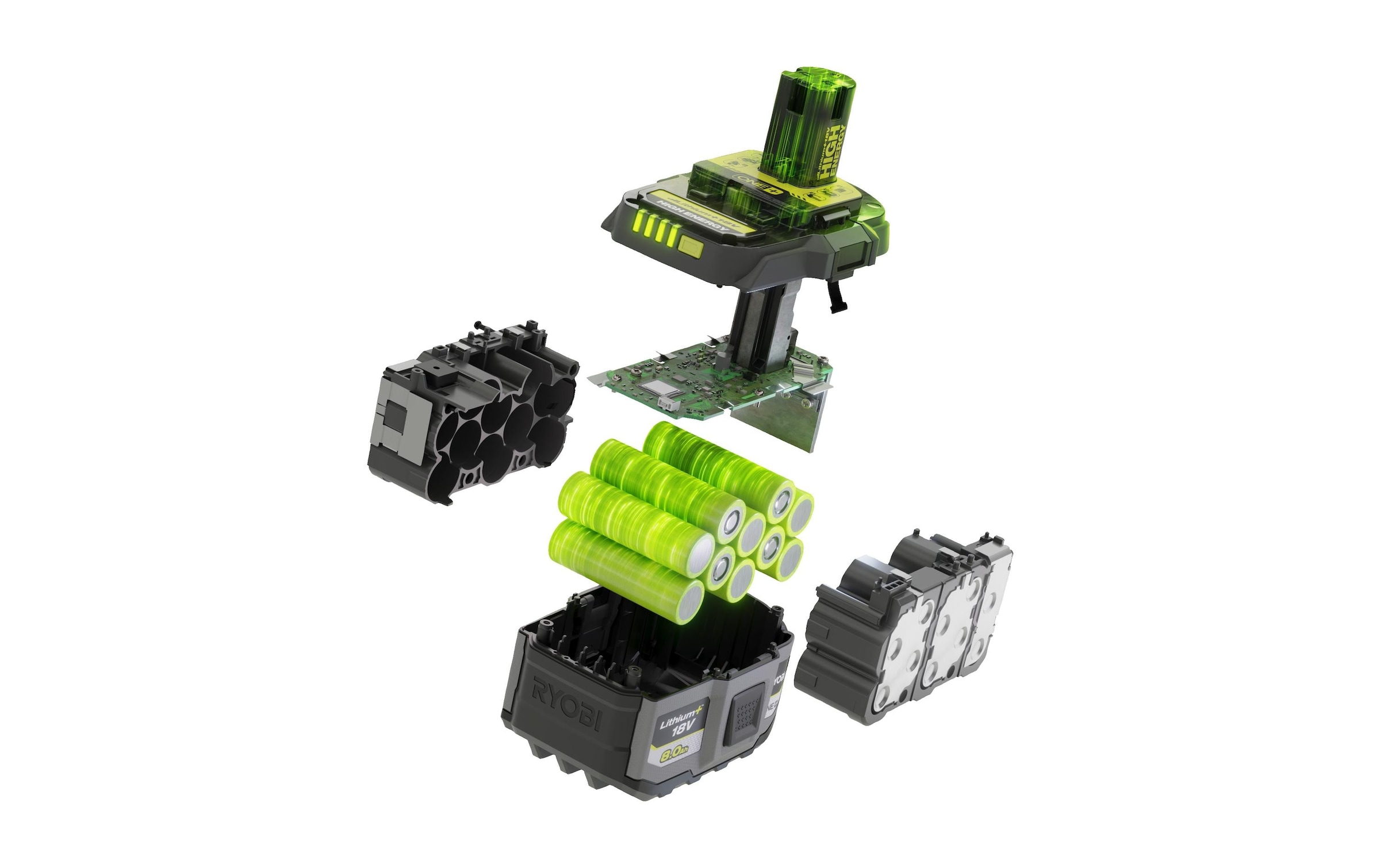 Akku »RYOBI RB1880T 18 V 8.0 Ah High Energy« 18,0