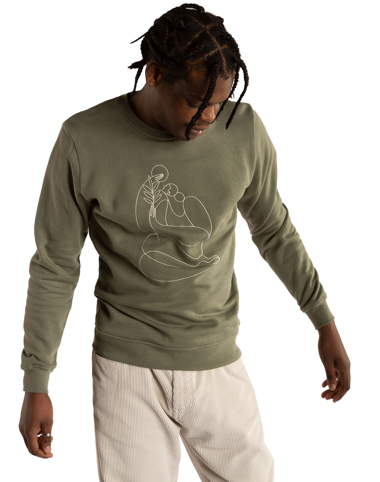Olow Sweat Moon Vert S
