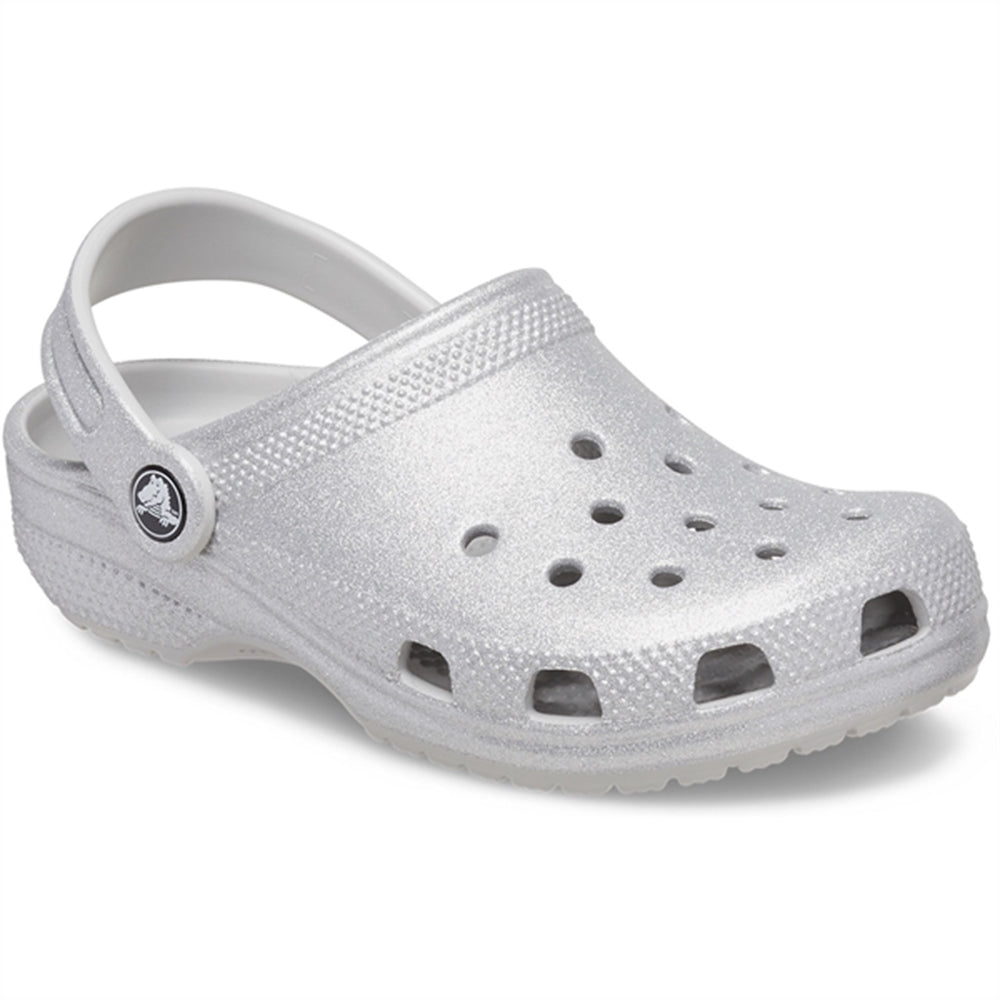 Køb Crocs Classic Glitter Clog Silver Glitter