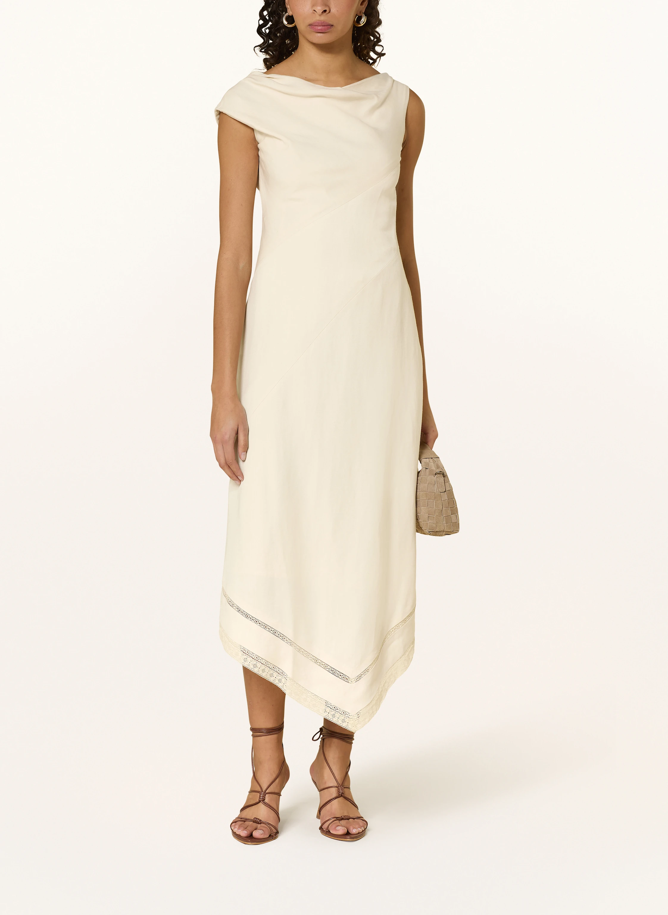 FAITHFULL THE BRAND Kleid ALVA mit Spitze