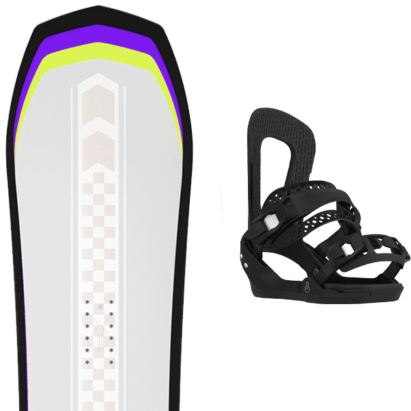 Pack snowboard SALOMON DANCEHAUL + Fix