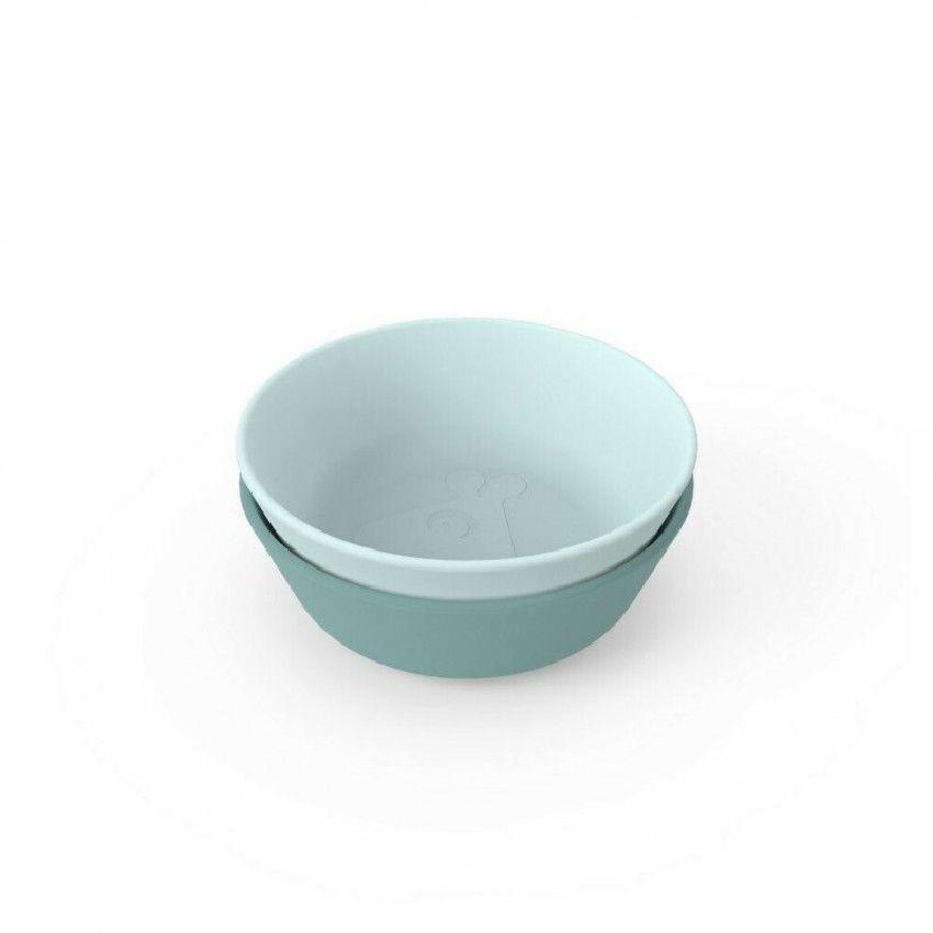 BOL KIDDISH BOWL 2-PACK RAFFI BLUE - Ecru