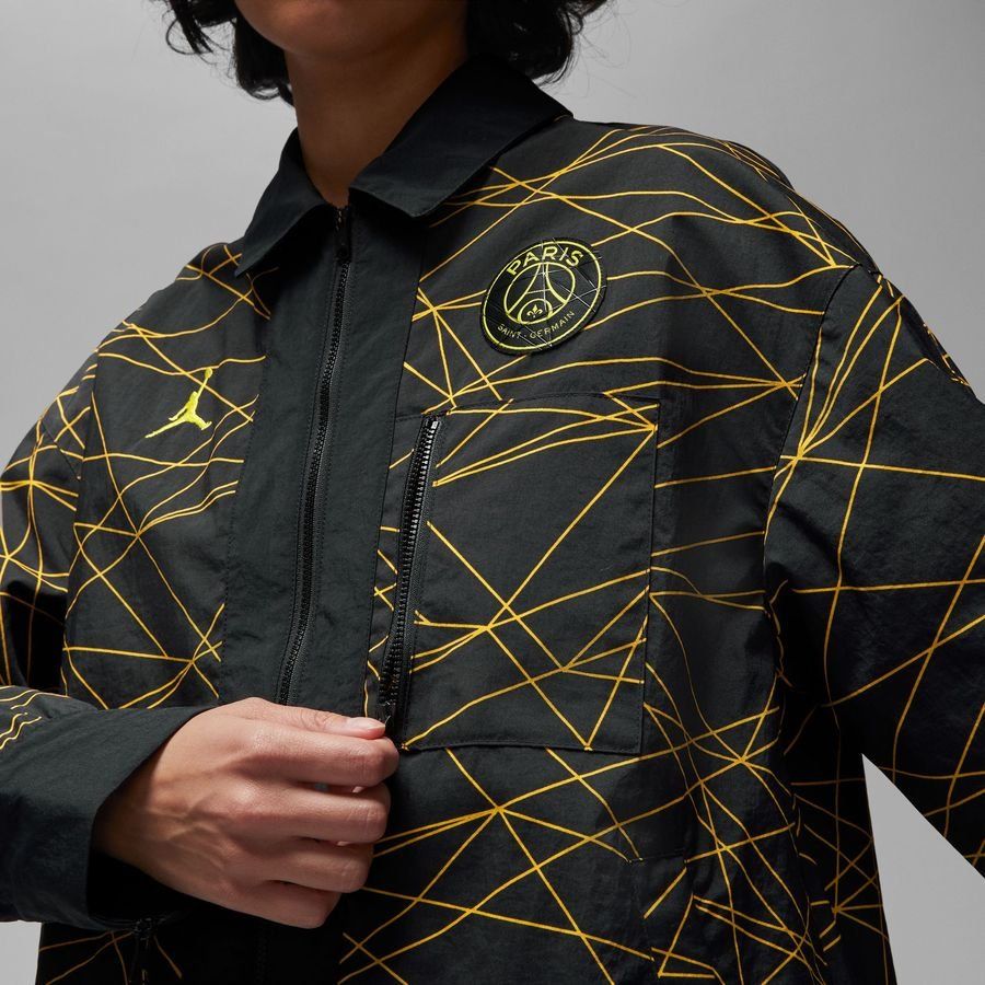 Paris Saint-Germain Veste Anthem Jordan x PSG - Noir/Jaune Femme