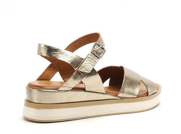 Coco abricot nu pieds plats femme meigneux bronze