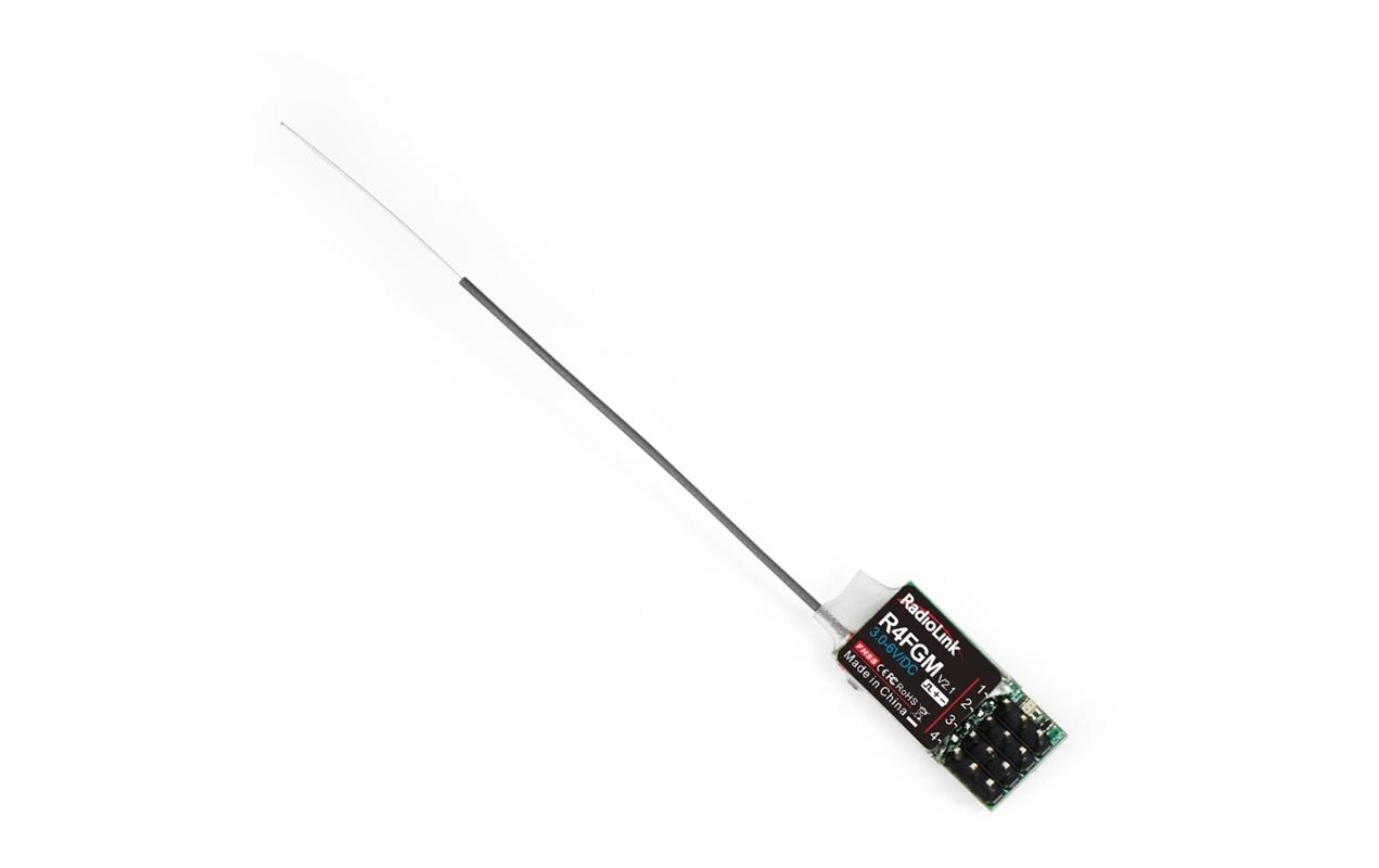 Empfänger R4FGM mini mit Gyro 4-KanalKleiner 2.4 GHz FHSS (GFSK) Empfänger für RC-Autos