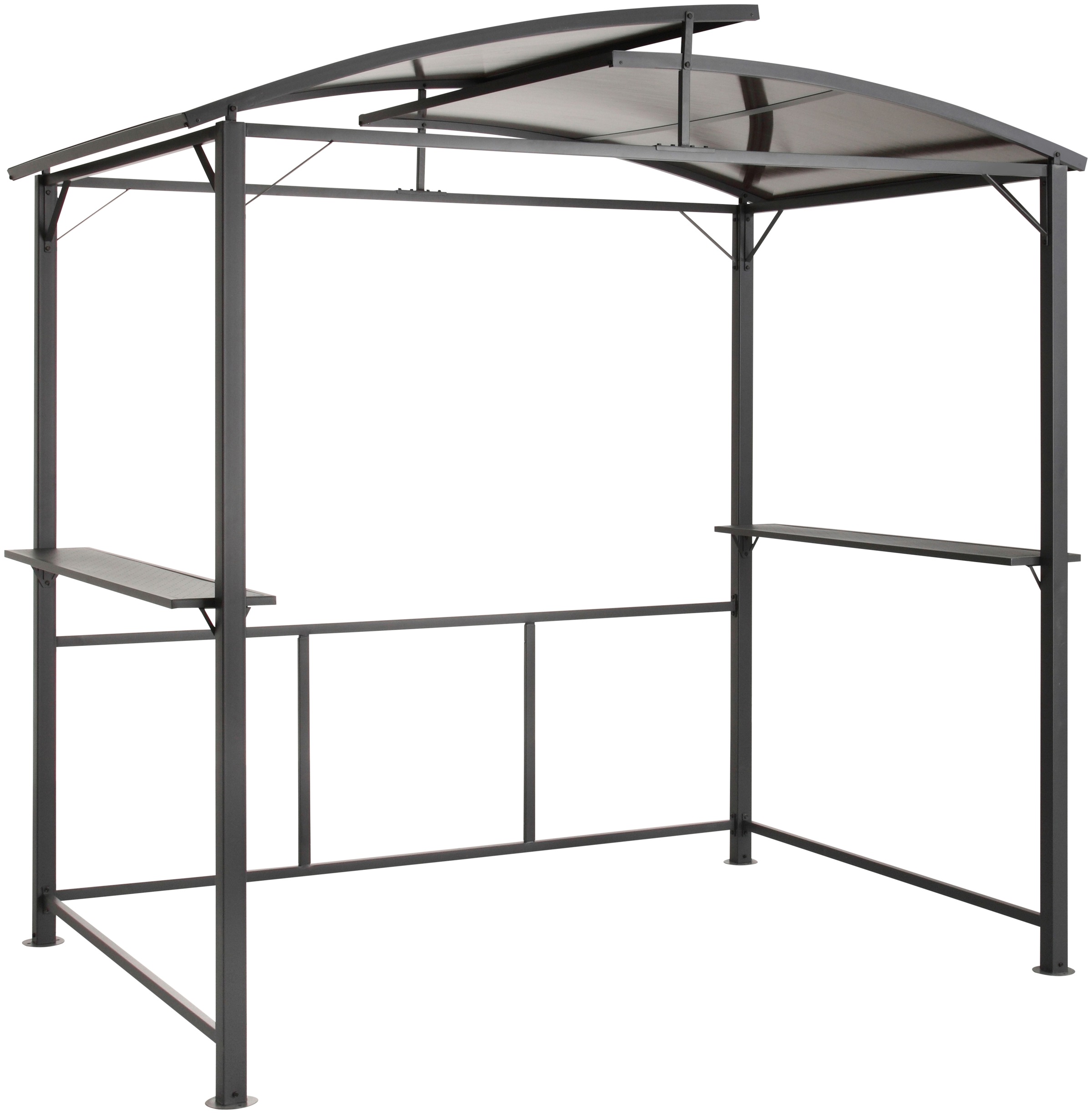 KONIFERA Grillpavillon »Roma« Aussenmasse BxT: 245x150 cm, Stahlgestell, Polycarbonat-Dachplatten