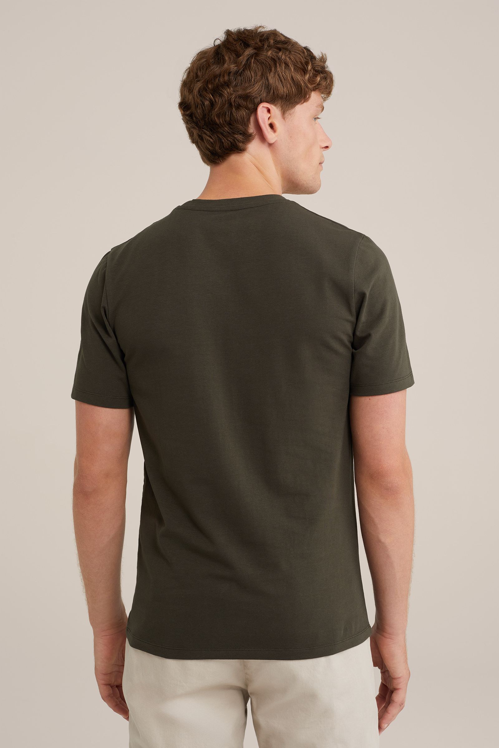 T-shirt WE Fashion Legergroen