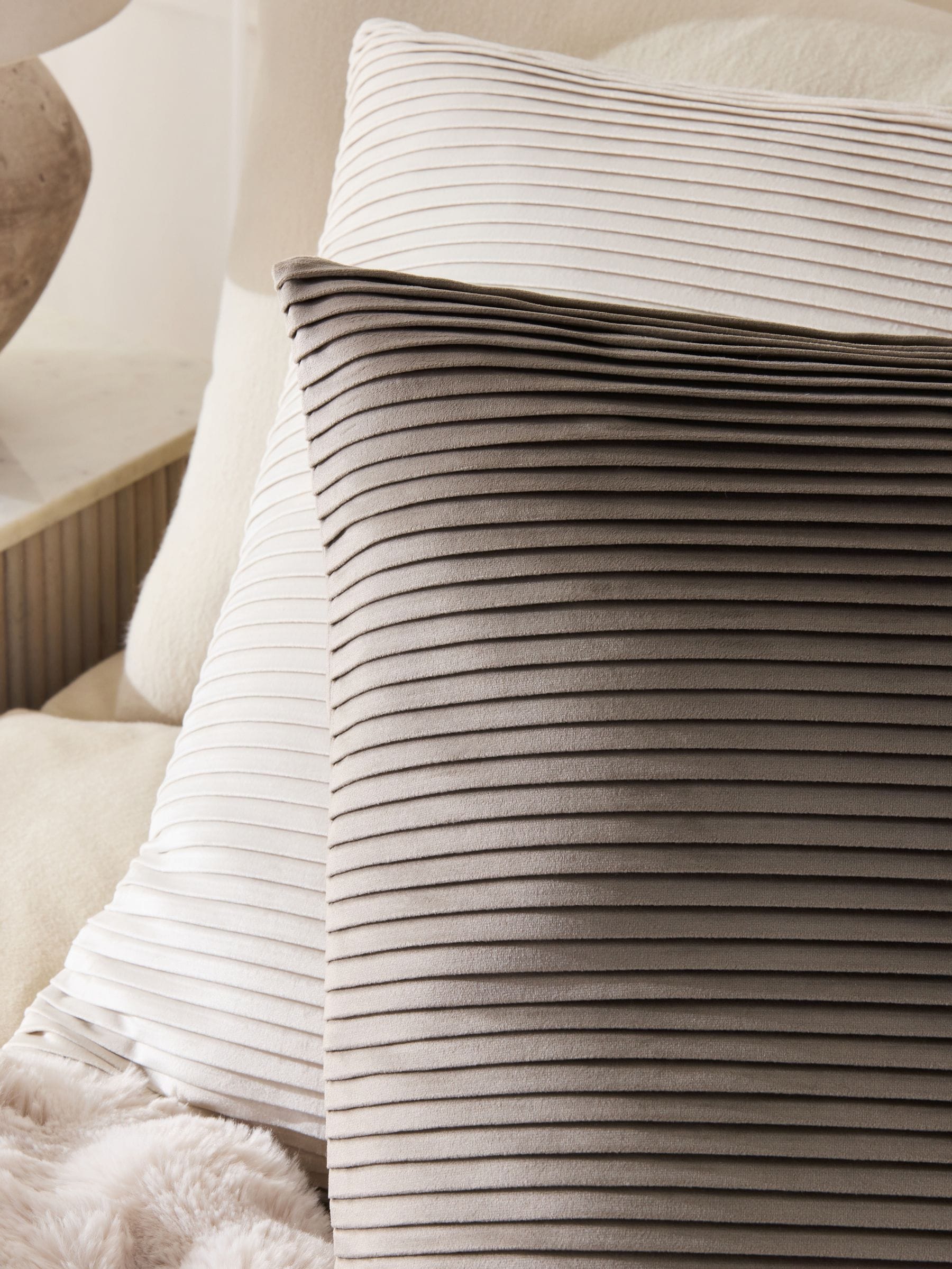 Velvet Pleat Cushion